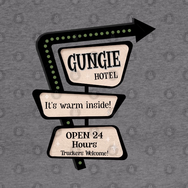 Gungie Hotel Retro Sign by SunGraphicsLab